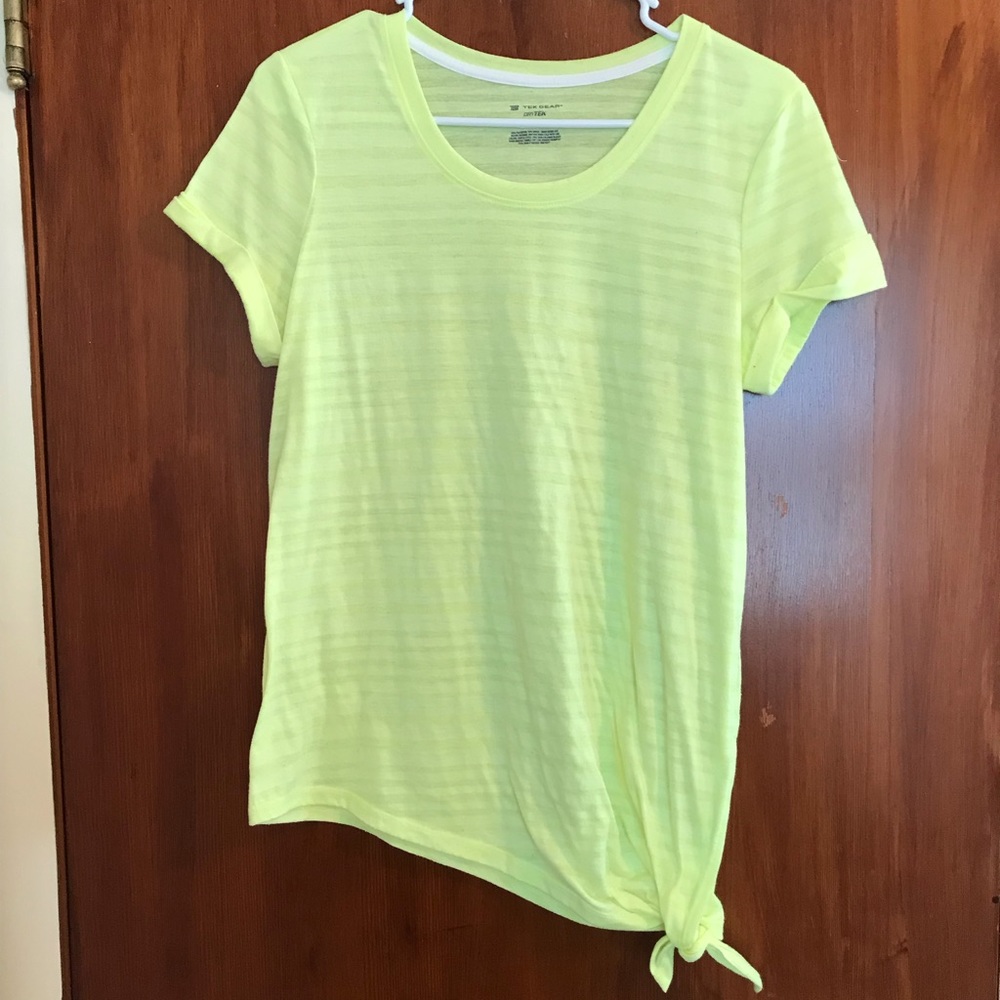 Tek Gear burn out striped T-shirt